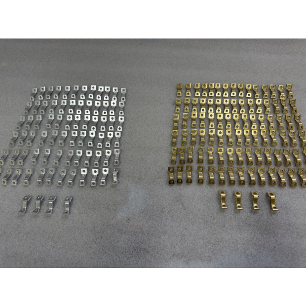 鍍銀鍍錫導電接觸件外觀示意｜銅材沖壓件鍍錫加工成品