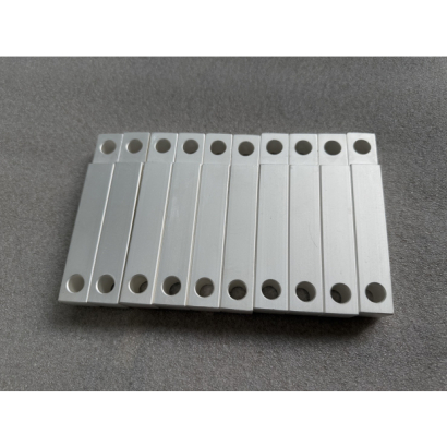 銀電鍍銅材料－亮白金屬光澤與鍍層平整度示意