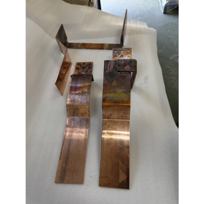 工業配電系統銅母排－局部電鍍錫完成品特寫