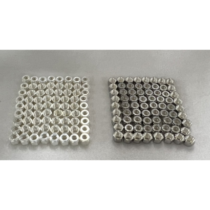 螺帽內牙局部鍍銀 螺帽內牙局部鍍銀